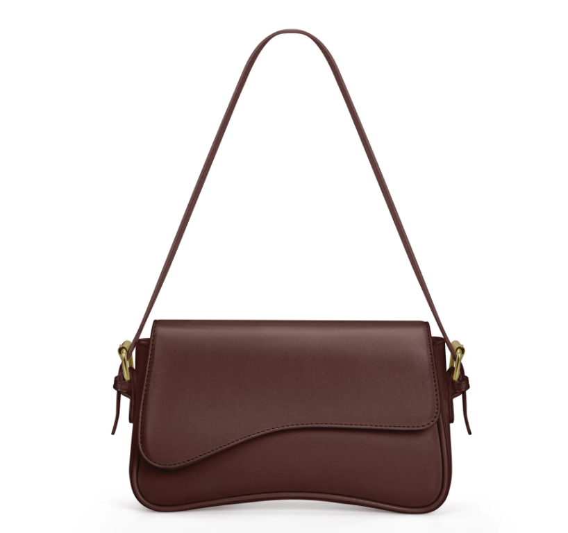 DAKOMM Shoulder Bag, Shoulder Bag for Women with 2 Removable Straps, Cute Crossbody Handbag with Zipper Closure, Retro Classic Purses, Trendy Vegan Leather Shoulder Tote HandBag, Coffee