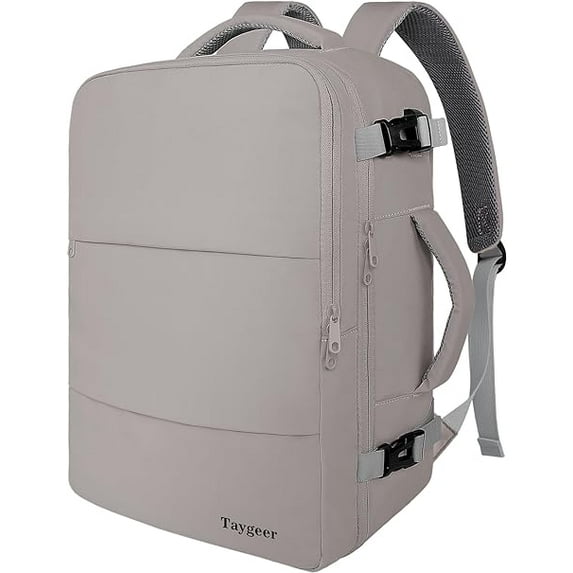 DAK10TRBP0000GY 17.7" Travel Backpack with USB Port & Shoe Compartment, TSA-Approved Laptop Carry On Backpack, Waterproof Large Casual Daypack Travel Bag for Women Men Weekender Trips, Business & Hiking, Gray