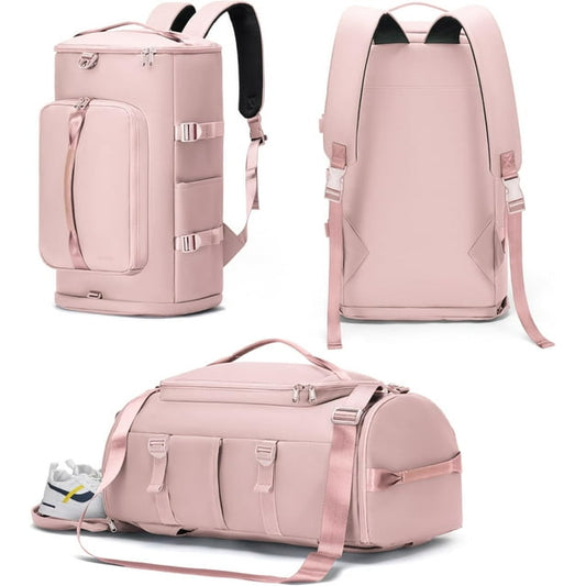 DAK11DBTB0000PK Gym Bag for Women & Men, 35L Sports Travel Duffel Bag with Shoe Laptop Compartment，Anti-Theft Carry On Weekender Bag